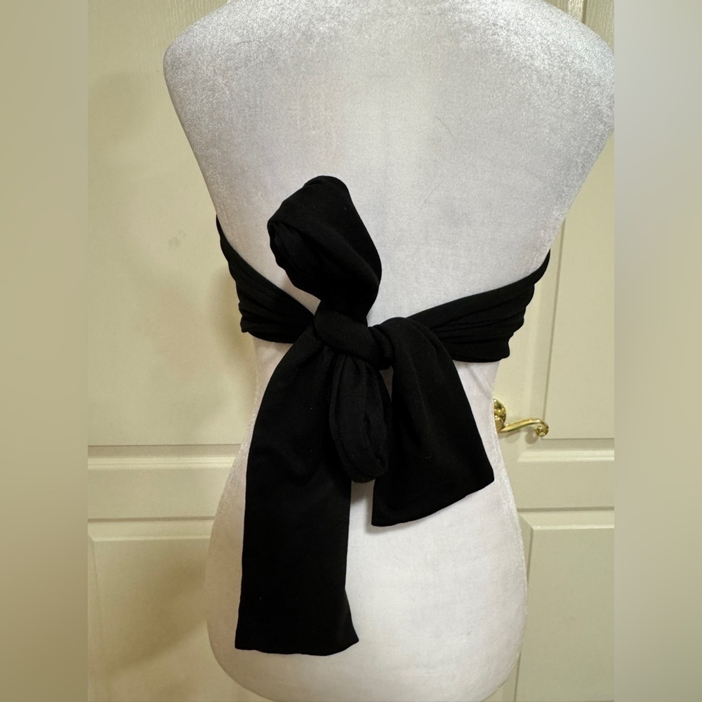 Black wrap top - Picture 2 of 5